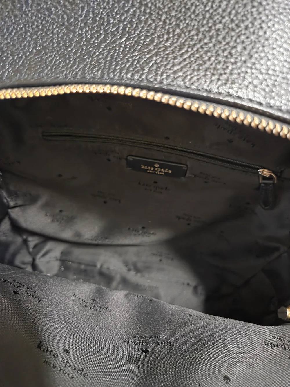 Kate Spade Black Leather Backpack – Classic Everyday Bag